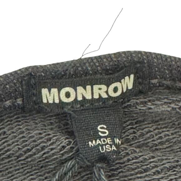 Monrow SUPER SOFT OPEN BACK SHIRRED DRESS BLACK Long Sleeve Size Small NEW - Picture 5 of 14